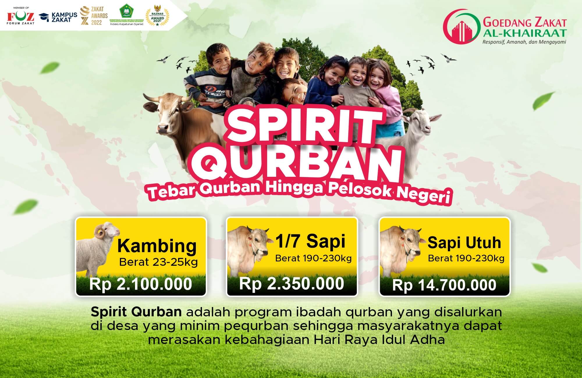 Tebar Qurban Hingga Pelosok Negeri dengan Spirit Qurban